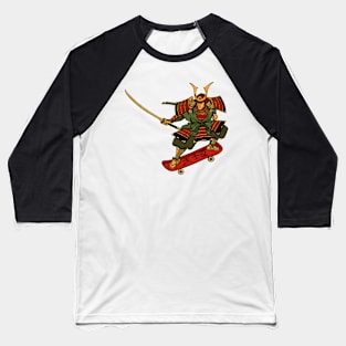 Skateboard samurai Baseball T-Shirt